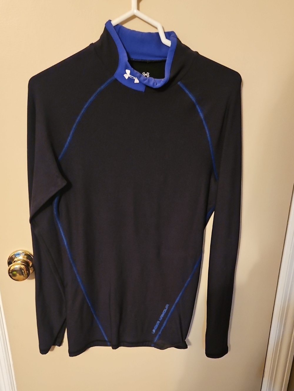 Under Armour Men’s Black Coldgear with Royal Blue Trim